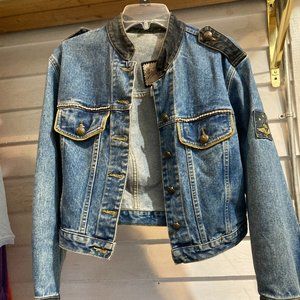 Womens jean jacket with bling